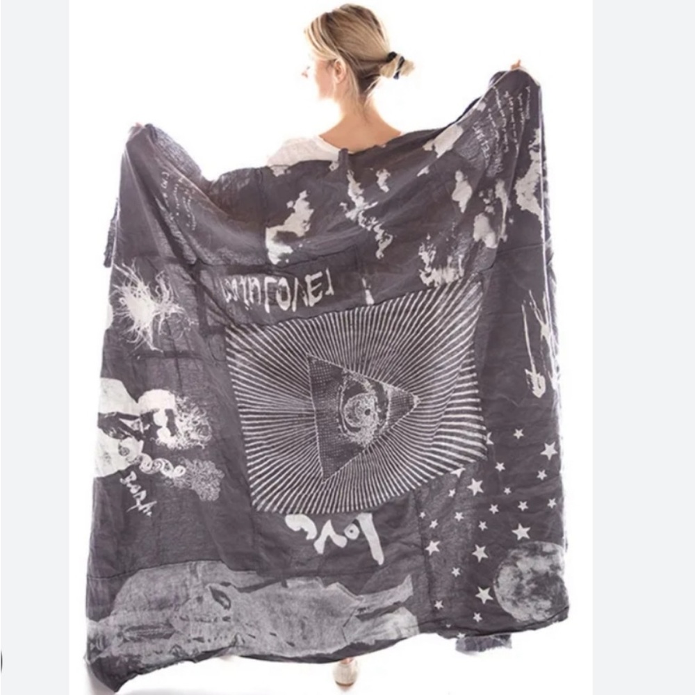 Magnolia Pearl Bob Dylan artist throw drop cloth patchwork.